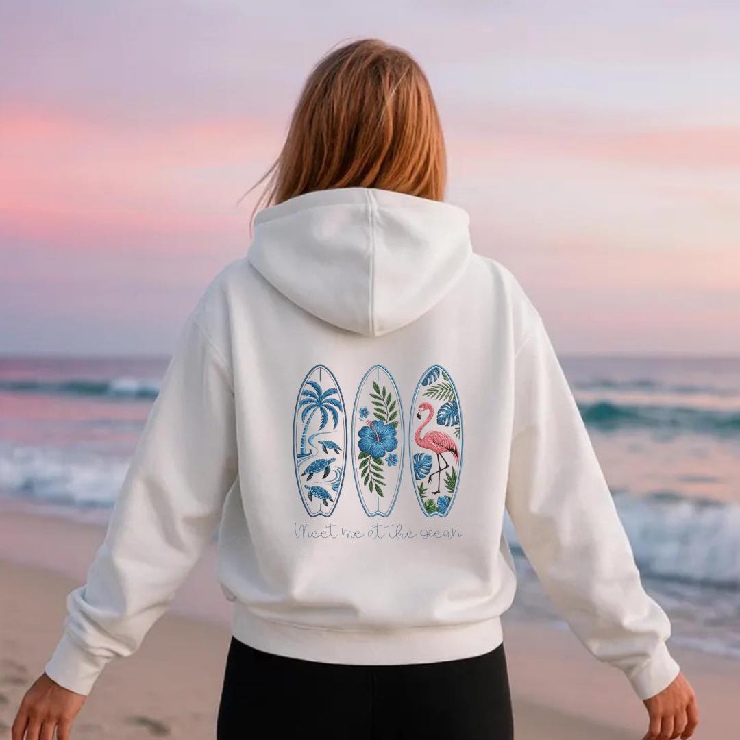 Meet me at the beach hoodie