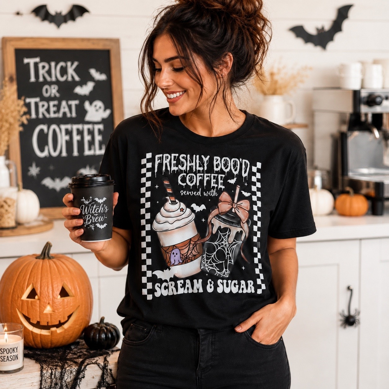 Freshly booed coffee