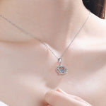 Moissanite Crown 925 Sterling Silver Necklace