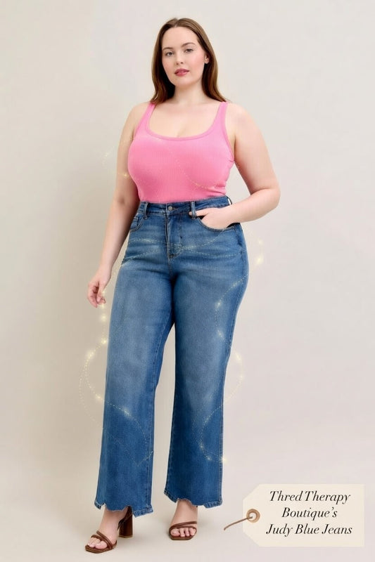 My Go-To Judy Blue Jeans for Curvy Size 15 Figures – Real Talk from Manalapan, NJ | Thred Therapy Boutique