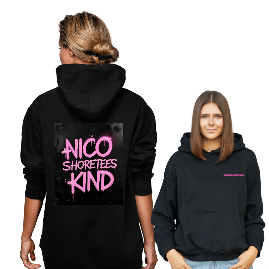 NICO ShoreTees KIND Neon Pink Graffiti Hoodie