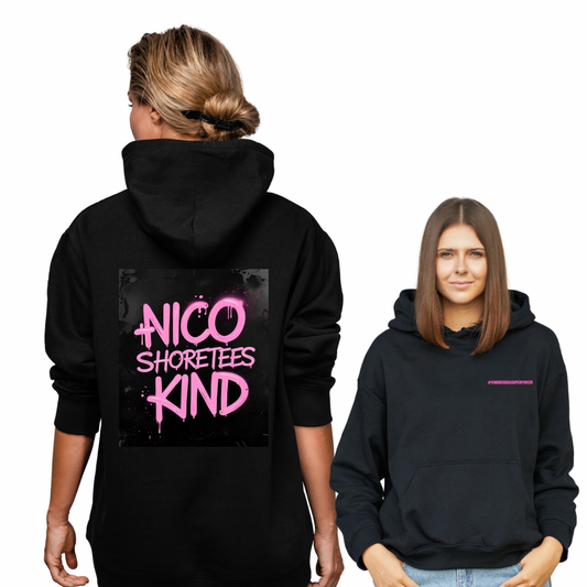 NICO ShoreTees KIND Neon Pink Graffiti Hoodie