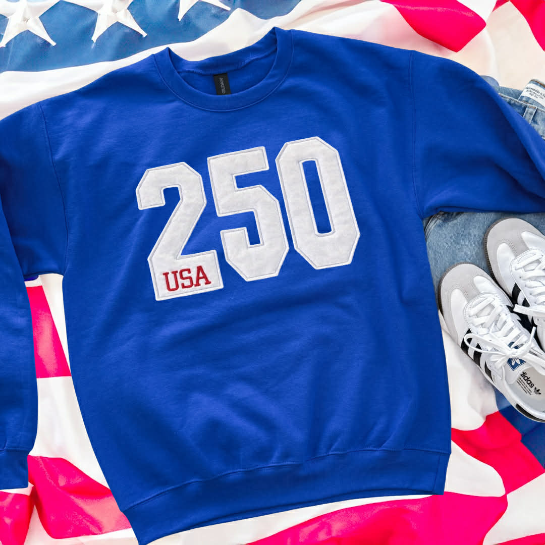 Sweatshirt appliqué USA edition