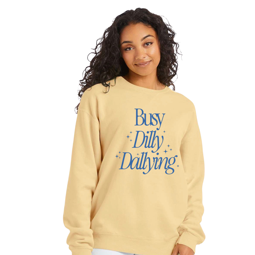 Busy dilly dallying puff ink