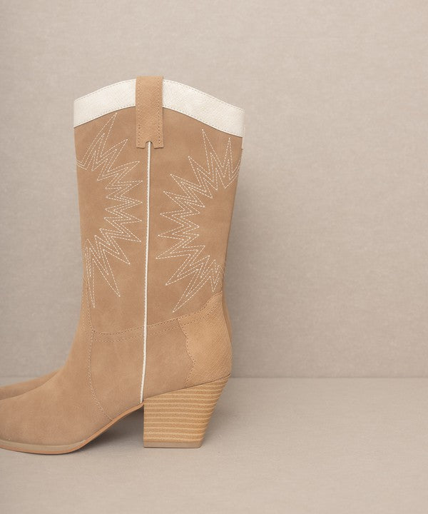 OASIS SOCIETY Halle - Paneled Cowboy Boots