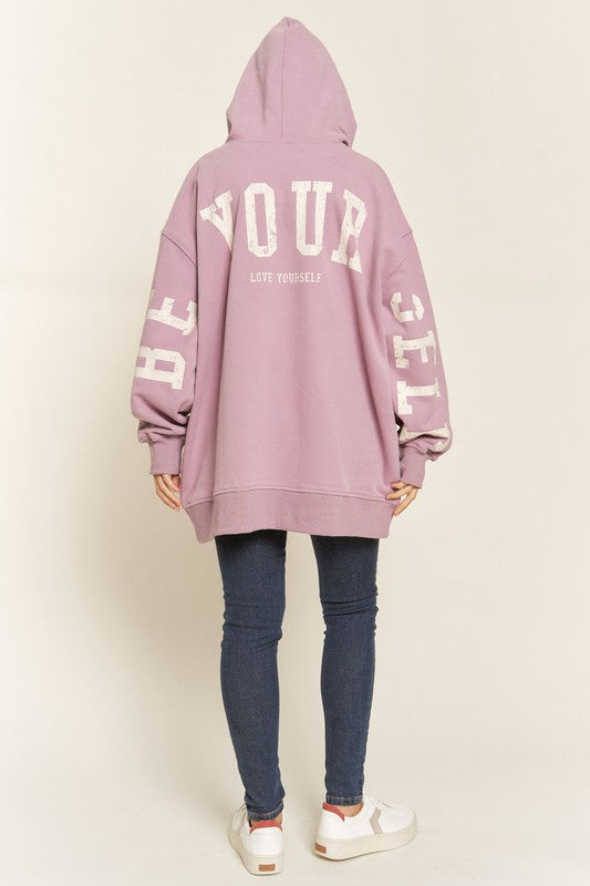 BE YOUR SELF SWEATSHIRT in Lavender or Ash