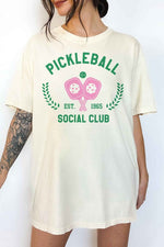 PICKLEBALL SOCIAL CLUB OVERSIZED GRAPHIC TEE