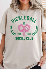 PICKLEBALL SOCIAL CLUB OVERSIZED GRAPHIC TEE