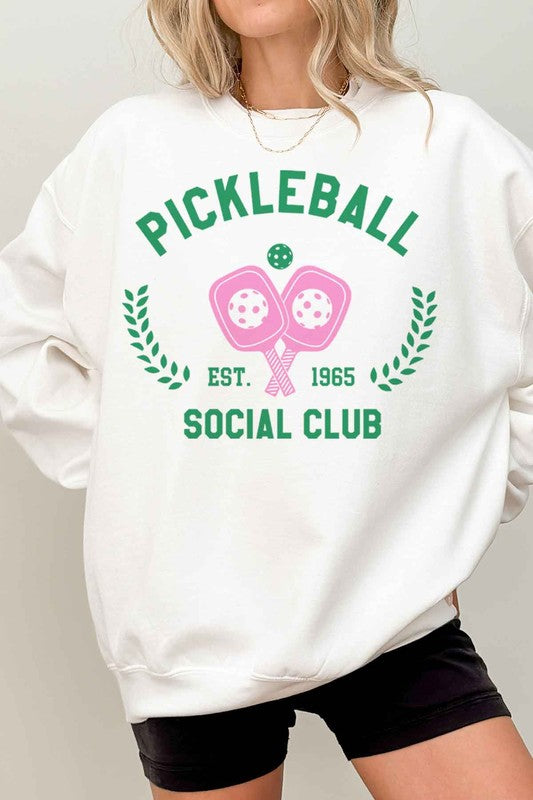 PICKLEBALL SOCIAL CLUB OVERSIZED SWEATSHIRT
