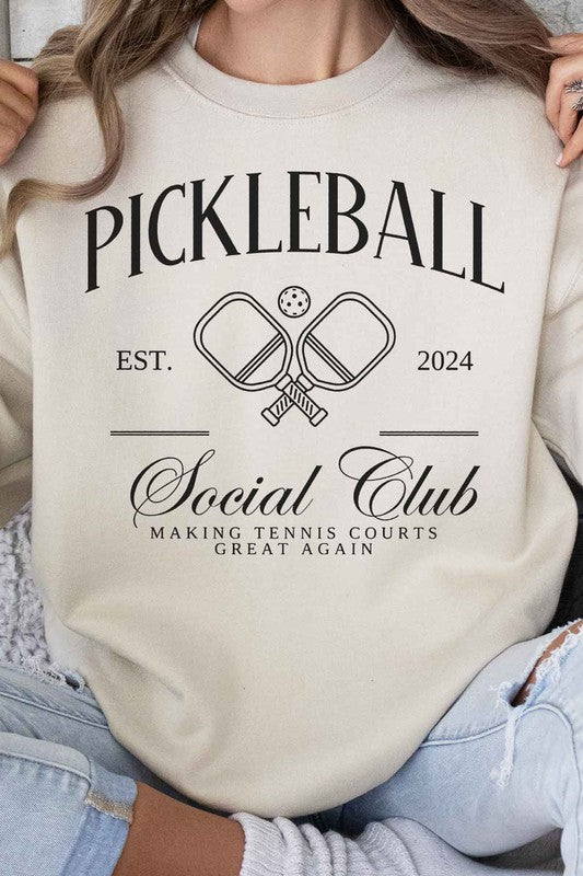 PICKLEBALL SOCIAL CLUB GRAPHIC SWEATSHIRT