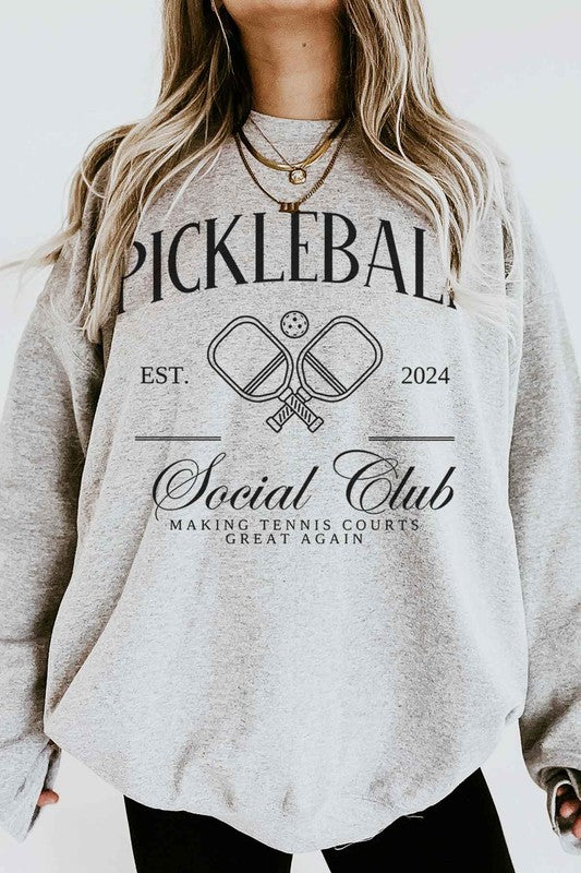 PICKLEBALL SOCIAL CLUB GRAPHIC SWEATSHIRT