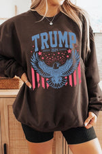 Trump Eagle 2024 Graphic Fleece Sweatshirt