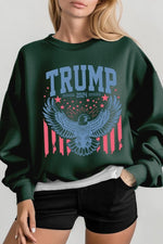 Trump Eagle 2024 Graphic Fleece Sweatshirt