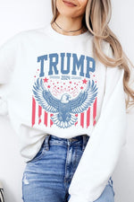 Trump Eagle 2024 Graphic Fleece Sweatshirt