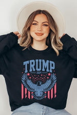 Trump Eagle 2024 Graphic Fleece Sweatshirt