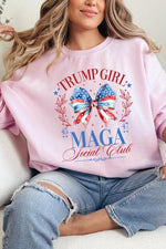 Trump Girl Maga Graphic Fleece Sweatshirt