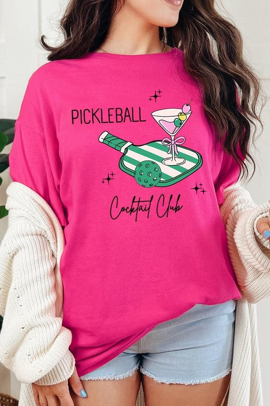 Pickleball Cocktail Club Graphic Heavy Cotton Tee