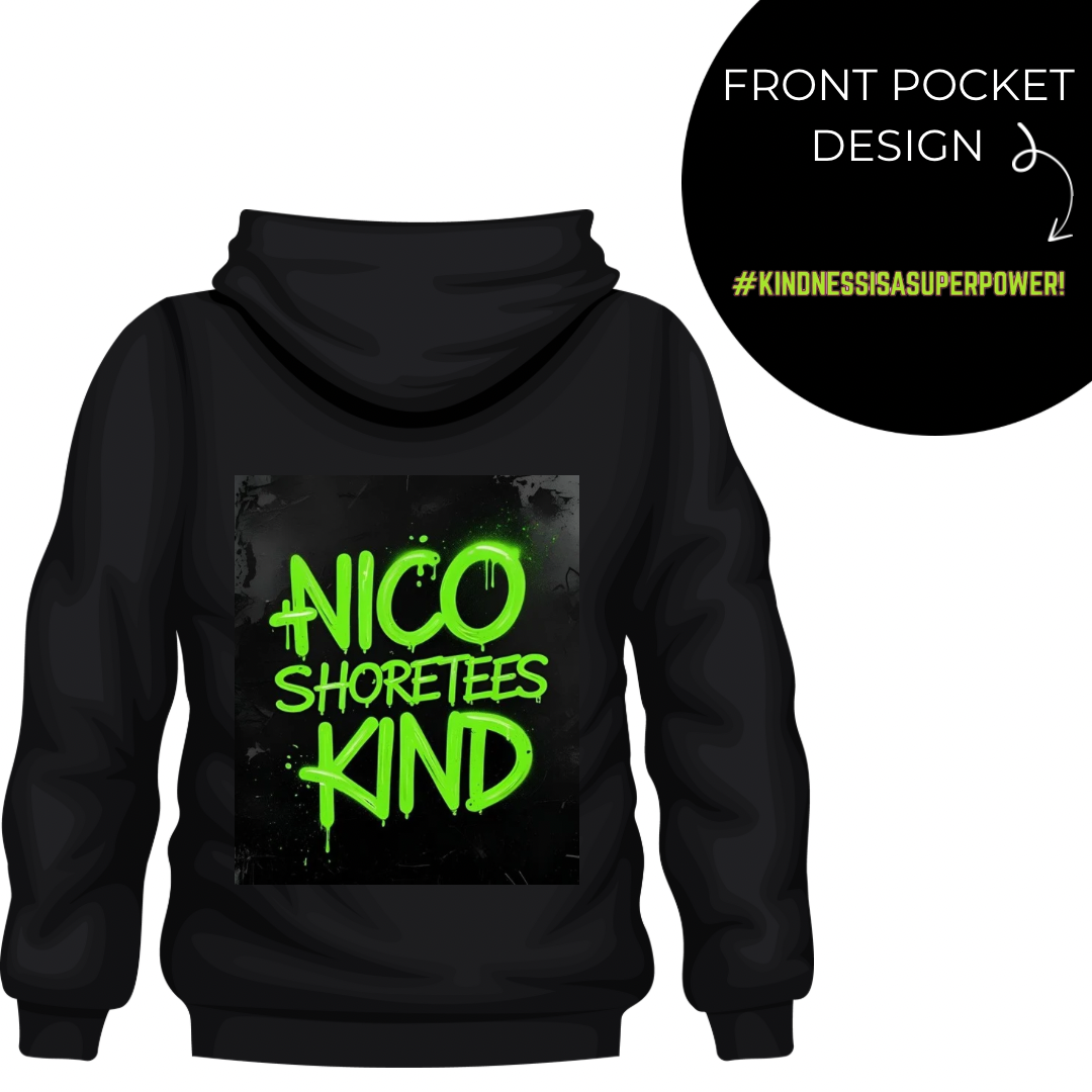 NICO ShoreTees KIND Neon Green Graffiti Zip Up
