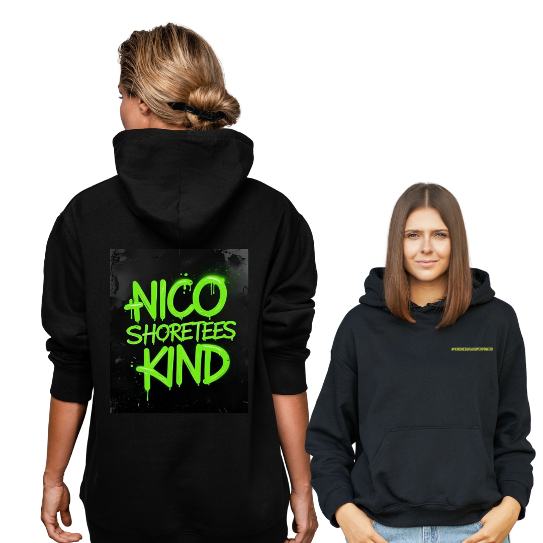 NICO ShoreTees KIND Neon Green Graffiti Hoodie