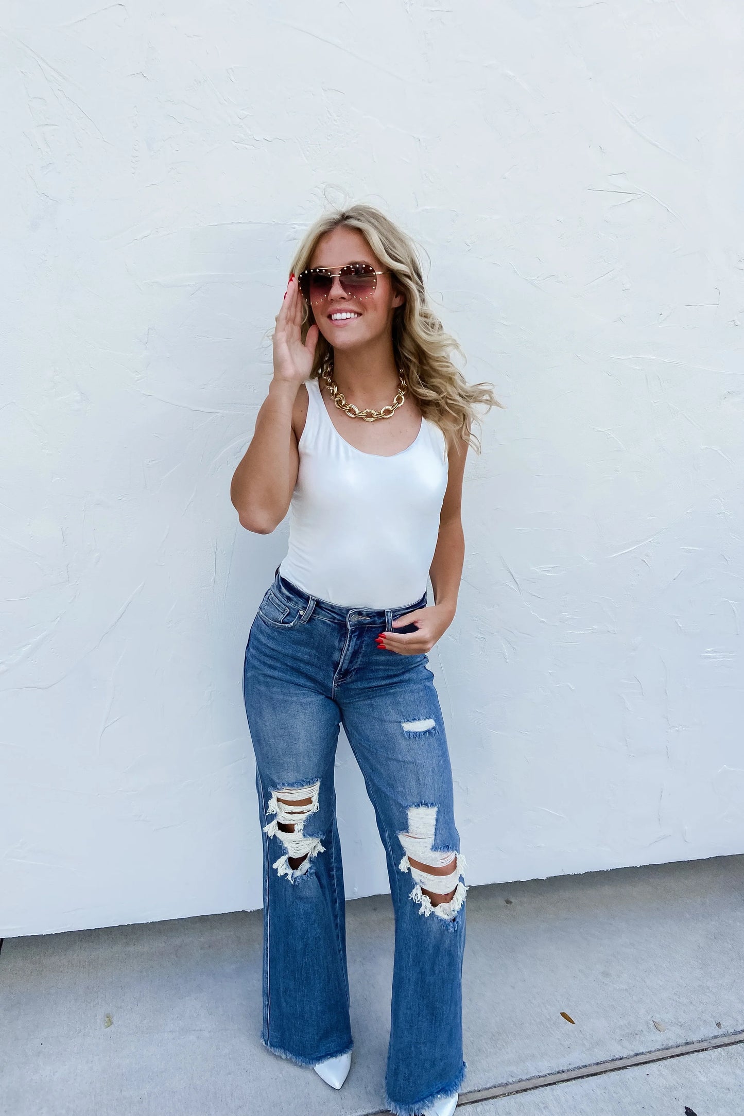 The "OG" Distressed Dame Jeans - PREORDER