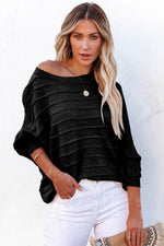 Round Neck Long Sleeve Knit Top