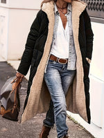 Reversable Plus Size Zip Up Sherpa Hooded Coat