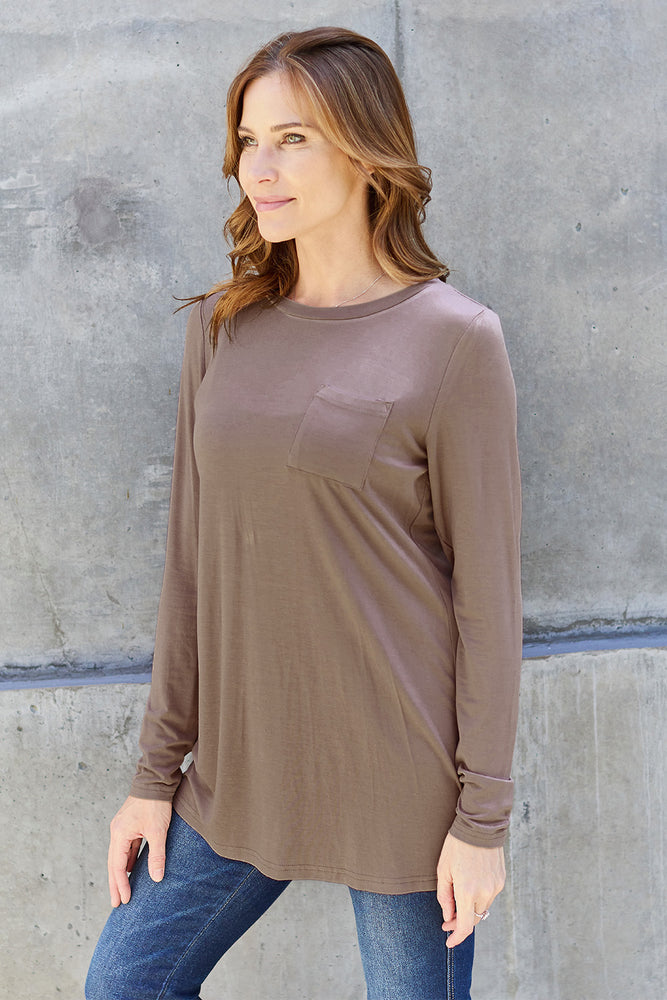 Basic Bae Full Size Round Neck Long Sleeve Top