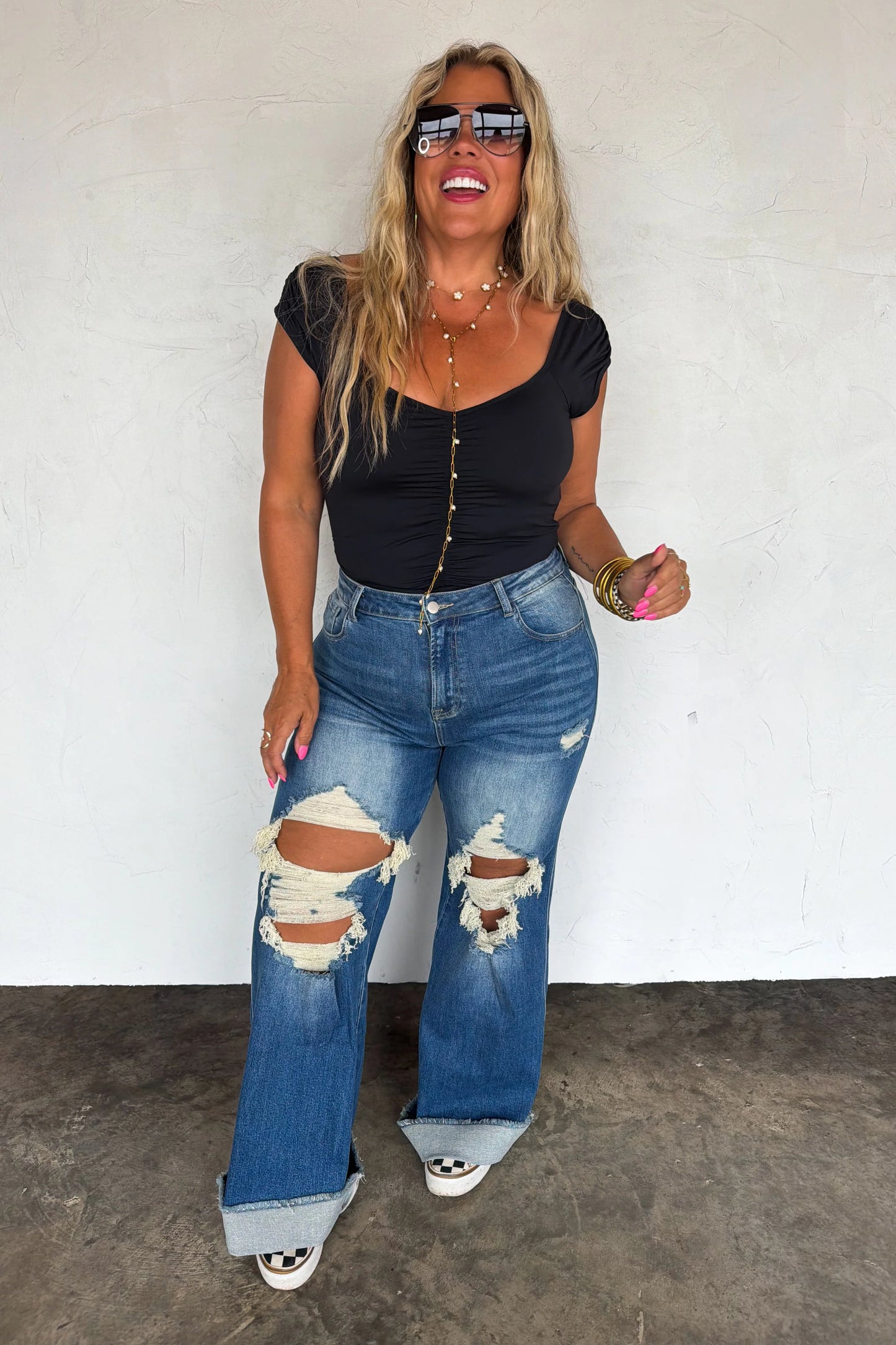 The "OG" Distressed Dame Jeans - PREORDER
