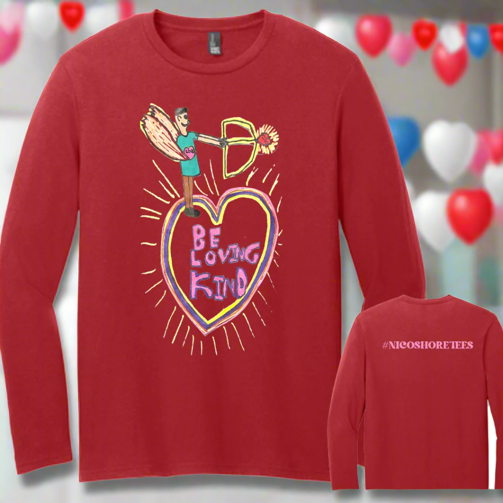 ❤️ "BE LOVING KIND" Long Sleeve Tee By NICO SHORE TEES ❤️