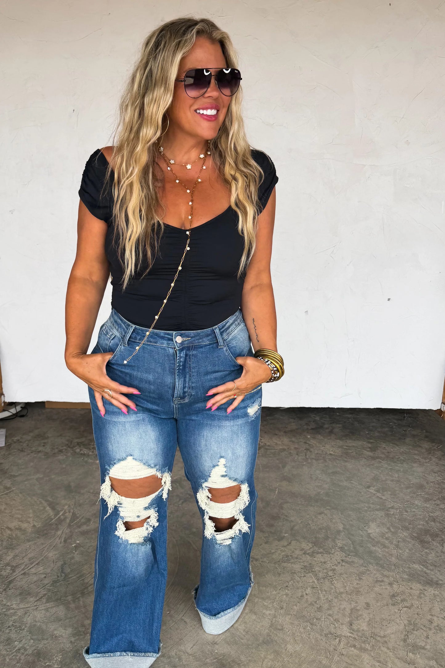 The "OG" Distressed Dame Jeans - PREORDER