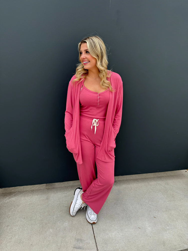 PREORDER: Soft Landing Romper and Cardigan Set in Five Colors