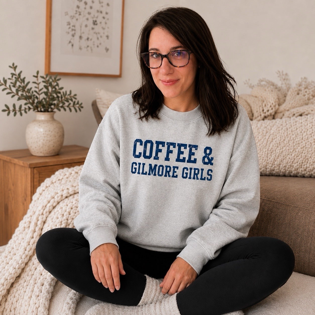 Coffee and Gilmore girls crewneck