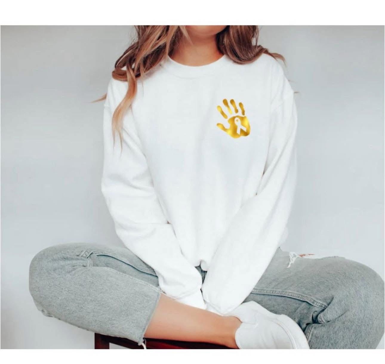 Childhood cancer handprint