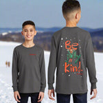 "BE JOLLY KIND" Holiday Long Sleeve Tee (main design on back) By NICO SHORE TEES