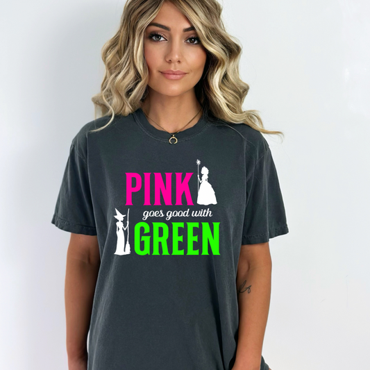 Pink goes good with green