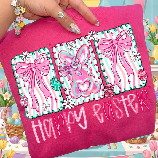 Happy Easter three eggs