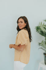 Ease On By Striped Top