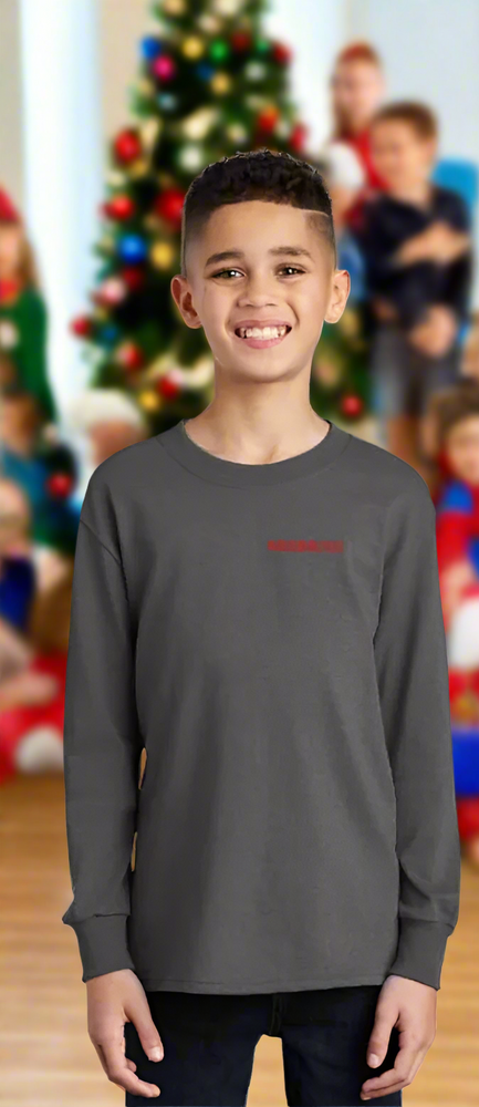 "BE JOLLY KIND" Holiday Long Sleeve Tee (main design on back) By NICO SHORE TEES