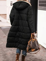 Reversable Plus Size Zip Up Sherpa Hooded Coat