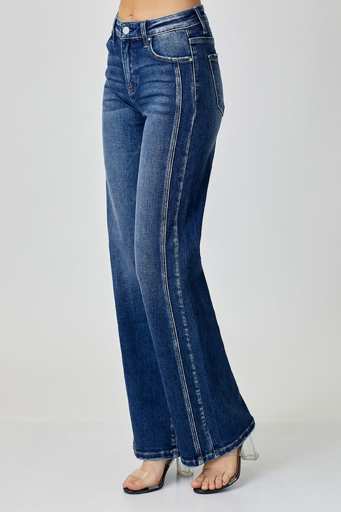 RISEN Mid Rise Straight Jeans