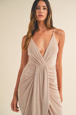 Mable Draped Detail Cami Midi Dress