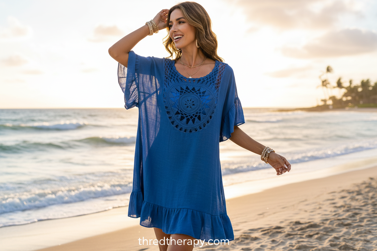 Crochet Cover-Up Dress Slide