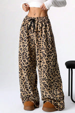 Leopard Wide Leg Pants