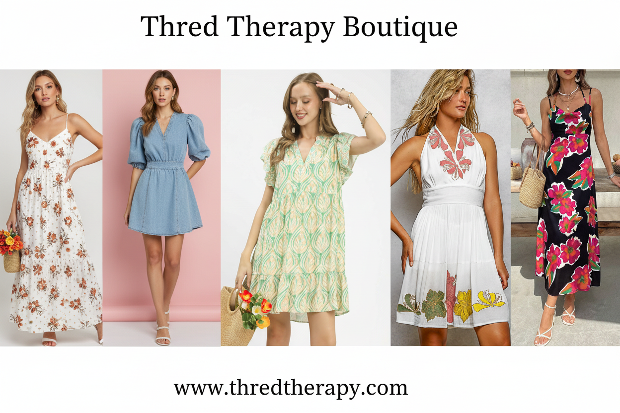 Thred Therapy Boutique 5 Unique Dresses