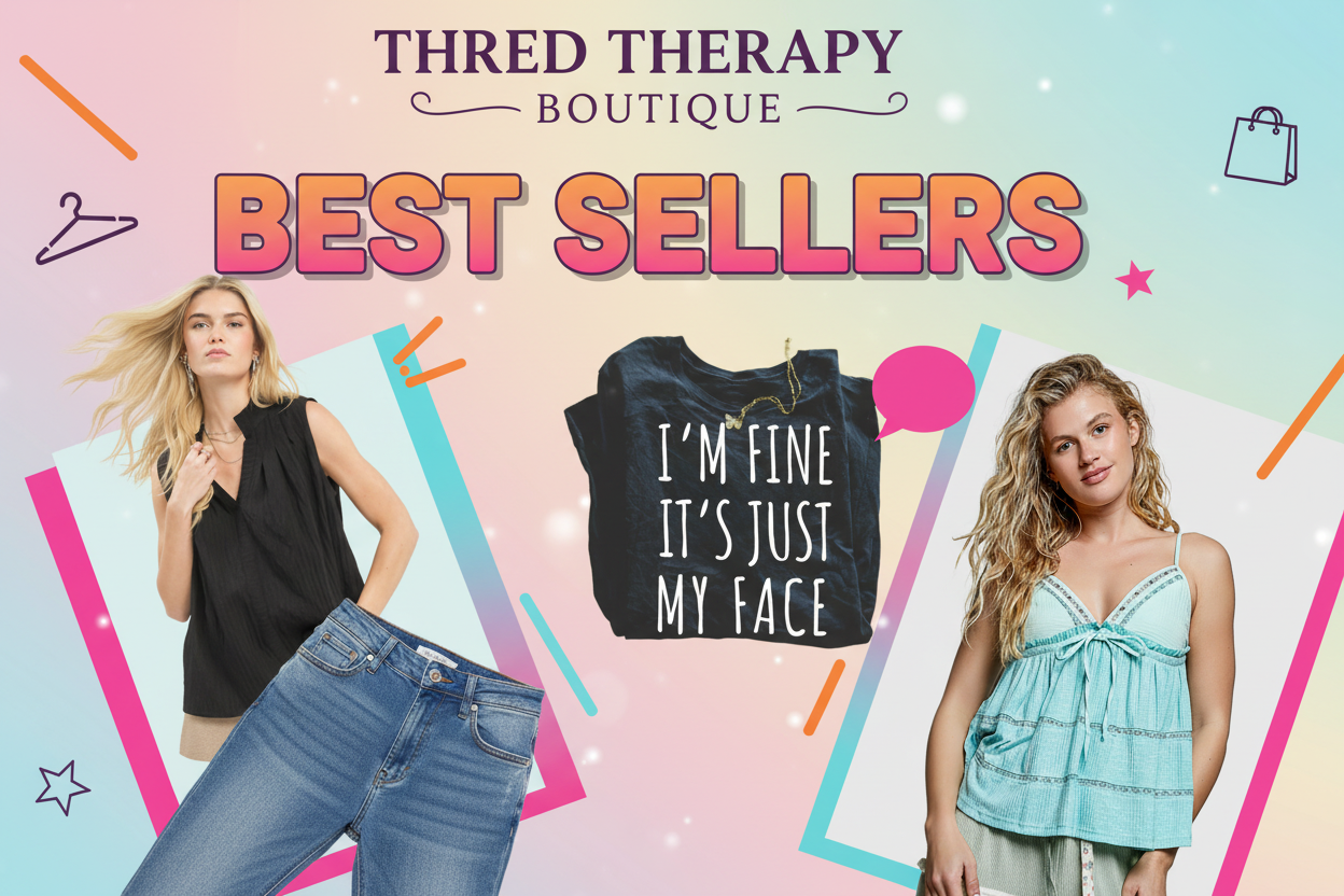 Thred Therapy Boutique Best Sellers with Real Products