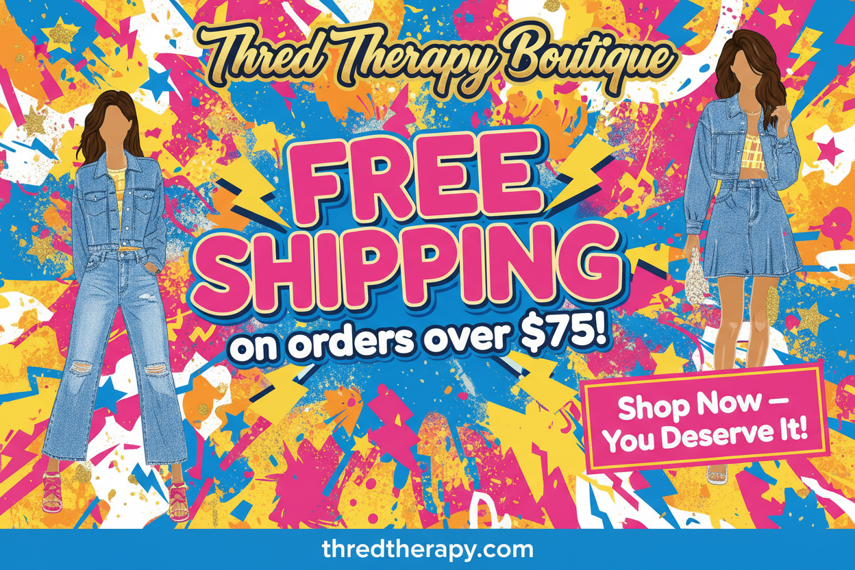 Thred Therapy Boutique - Bold & Fun Free Shipping Promo