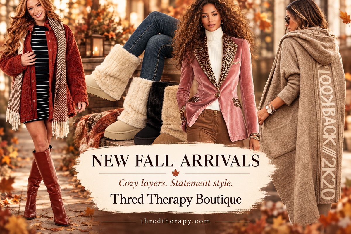 Thred Therapy Boutique New Fall Arrivals slideshow banner