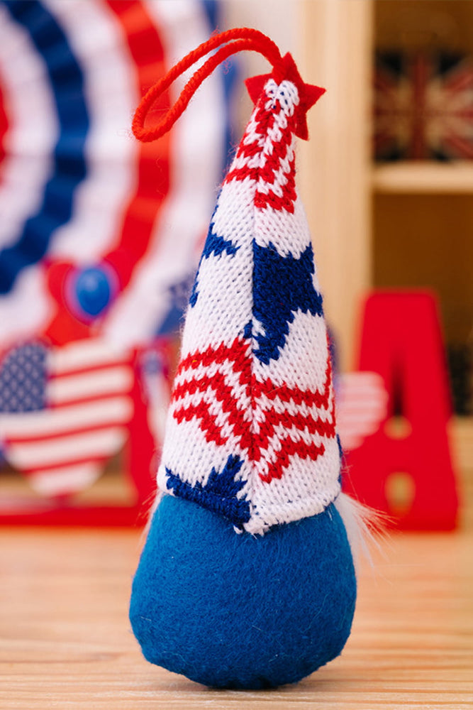 4-Piece Independence Day Knit Hanging Gnomes