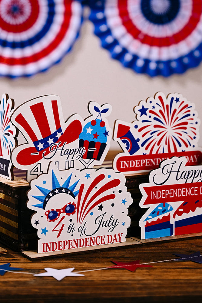 Independence Day Plywood Decor Ornament