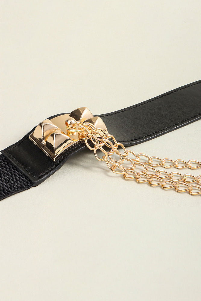 Elastic Belt with Chain